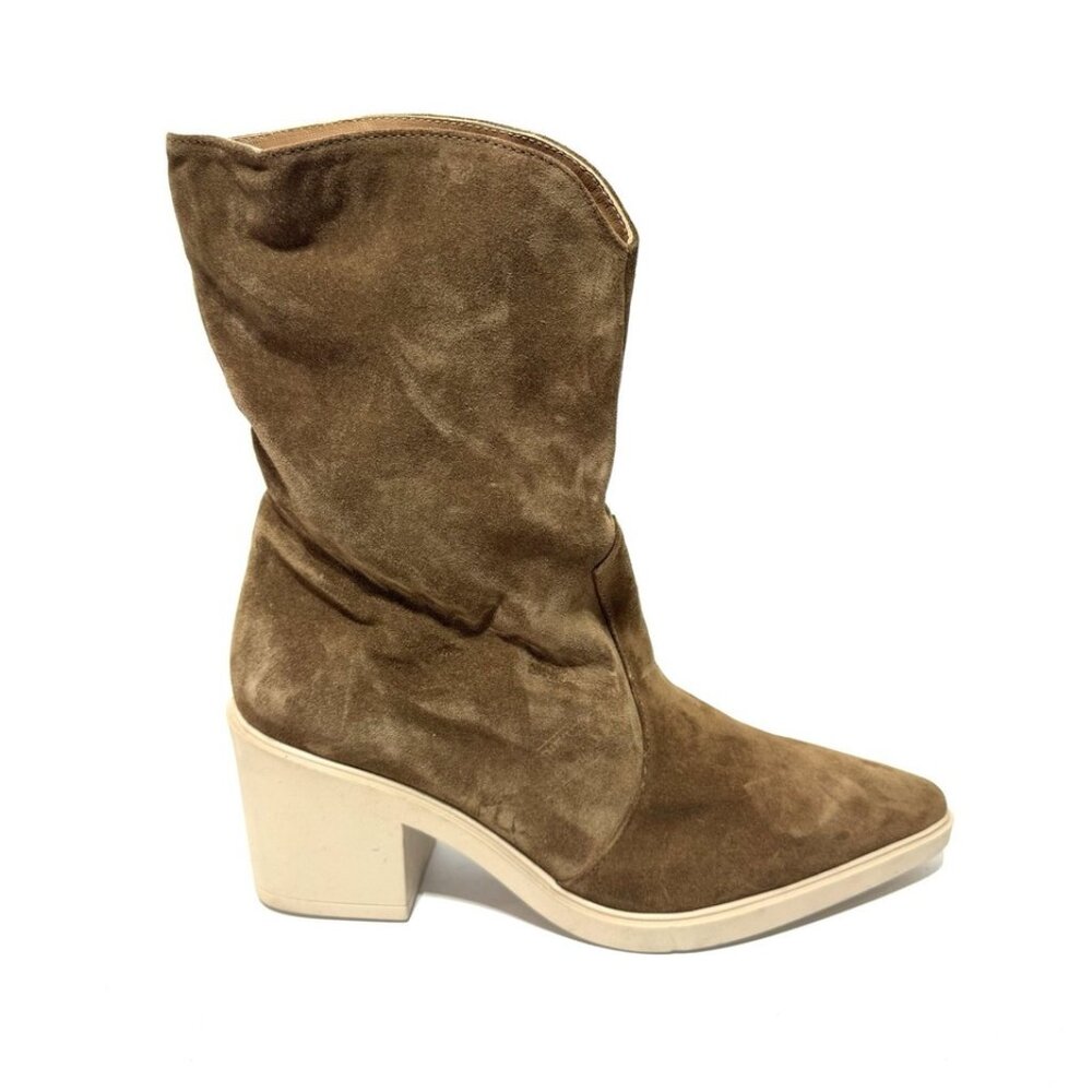 Aquatalia Womens Waterproof Boots Brown Suede Size 10.5 M